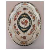 Set of 5 Vintage Decorative Trays with Floral and Fruit Designs