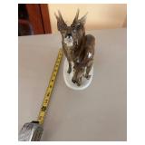 Ceramic Bull and Doe Animal Figurine