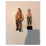 Set of Norwegian, Canadian, Etc Hand-Carved Wooden Figurines incl. Agnes Dube