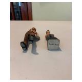 Set of Norwegian, Canadian, Etc Hand-Carved Wooden Figurines incl. Agnes Dube