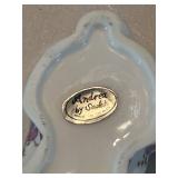 Collection of Assorted Decorative Porcelain Plates and Trinkets