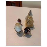 Collection of Assorted Decorative Porcelain Plates and Trinkets