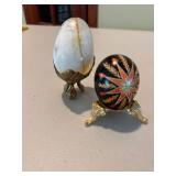 Collection of Assorted Decorative Porcelain Plates and Trinkets