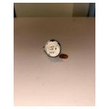 Vintage Delft Miniature Vase and Silverplate Sugar Bowl Set