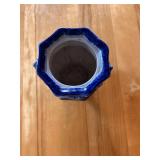 Set of 3 Blue and White Staffordshire Ceramic Pieces (as seen, see photos)