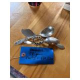 3 Piece Vintage Silver Cutlery Set - Sterling & .830 Silver - 58 Grams