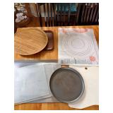 Collection of Baking Tools and Serving Trays