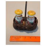 Delft Holland Vase, Gouda Vase, and Pair of Salt & Pepper Shakers