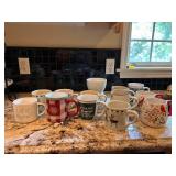Collection of 13 Assorted Holiday and Seasonal Mugs