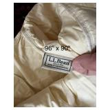 King Size Coverlet with Floral Details and L.L. Bean Comforter