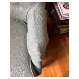 Upholstered Armchair with Damask Pattern