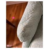 Upholstered Armchair with Damask Pattern