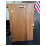 Decorative Wooden Birdhouse with Bird Accent and Rustic Design