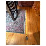 Intricately Patterned Area Rug with Fringed Edges