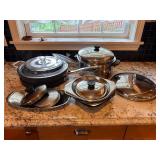 Collection of Mixed Metal and Teflon Cookware