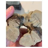 Stone Buddha Statue and Three Wise Men Figurines