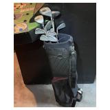 Set of Golfcraft Tour Staff Golf Clubs with Carrying Bag