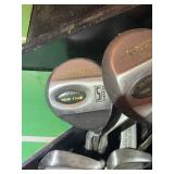 Set of Golfcraft Tour Staff Golf Clubs with Carrying Bag