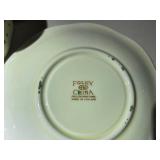 Vintage Collection of Porcelain Bone China Tea Cups and Plate