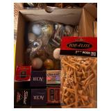 Collection of Mixed Golf Balls and Tees Assortment