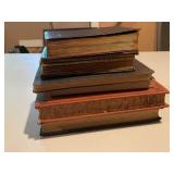 Collection of 6 Antique Books with Variety of Covers including Religious and Norwegian