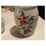 Set of 3 Ceramic Containers: Goose, Pig, and Floral