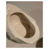 Set of 3 Ceramic Containers: Goose, Pig, and Floral