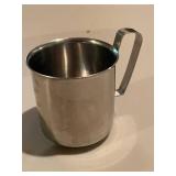 Vintage Andrew E.P.N.S Inc. Pewter Creamer and Stainless Steel Cup