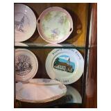 Collection of Commemorative Church Plates and Vintage Ceramic Platters