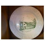 Collection of Commemorative Church Plates and Vintage Ceramic Platters