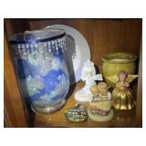 Decorative Angels, Vases, and Basket Collection