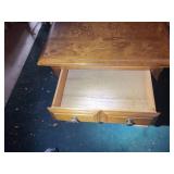 Wooden Nightstand with Single Drawer and Shelf