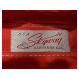 Vintage Skyway Suitcase Set with Red Interior