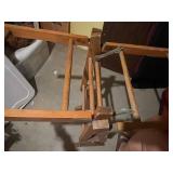 Antique Wooden Folding Washtub Stand