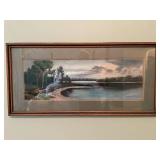 Framed Landscape Pastel Art by Imogene Triplett