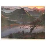 Signed Landscape Artwork Print by Unknown Artist