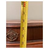 Vintage Solid Wood Dresser with Intricate Carvings