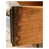 Vintage Solid Wood Dresser with Intricate Carvings