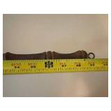 Vintage Brass and Copper Bed Warmer with Wooden Handle