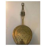 Antique Brass and Copper Bed Warmers / Chestnut Roasters Set