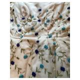 Elegant Cream Floral Embroidered Dress