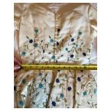 Elegant Cream Floral Embroidered Dress