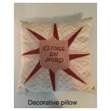 Decorative Pillow with L
