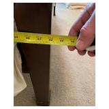 Mahogany Canopy Bed with Decorative Netting and Step Stool