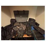 Collection of Travel Bags, Purses, and Luggage Set