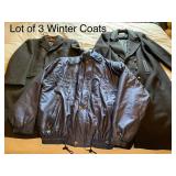 Lot of 3 Winter Coats Including Reusch, Maggie Lawrence, and Malcolm Kenneth