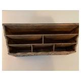 Floral Resin Desk Organizer with Multiple Compartments