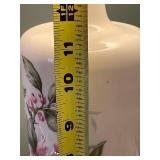 Vintage Ceramic Floral Table Lamp with Shade