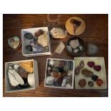 Rock Collection of Decorative and Semi-Precious Stones and Minerals