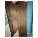 Large Wooden Armoire Entertainment Center